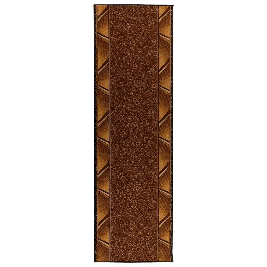 Tappeto Runner FLORNES Tessuto Marrone 80 x 350 cm PP 7 mm 42057391