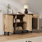 Credenza Laterale ¨C MINIMAL ¨C Bianco, Legno, 3 Ante, Ripiani, 150x40x95 cm