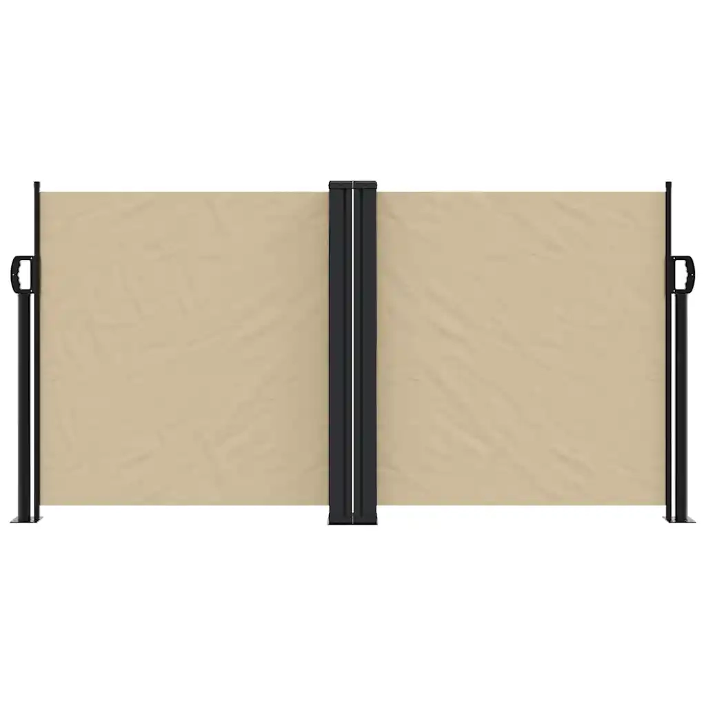 Tenda da Sole | Tenda parasole Laterale Retrattile Beige 120x600 cm
