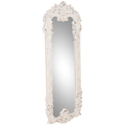 Specchio in legno bianco, 65,5x2,5x154 cm (altezza)