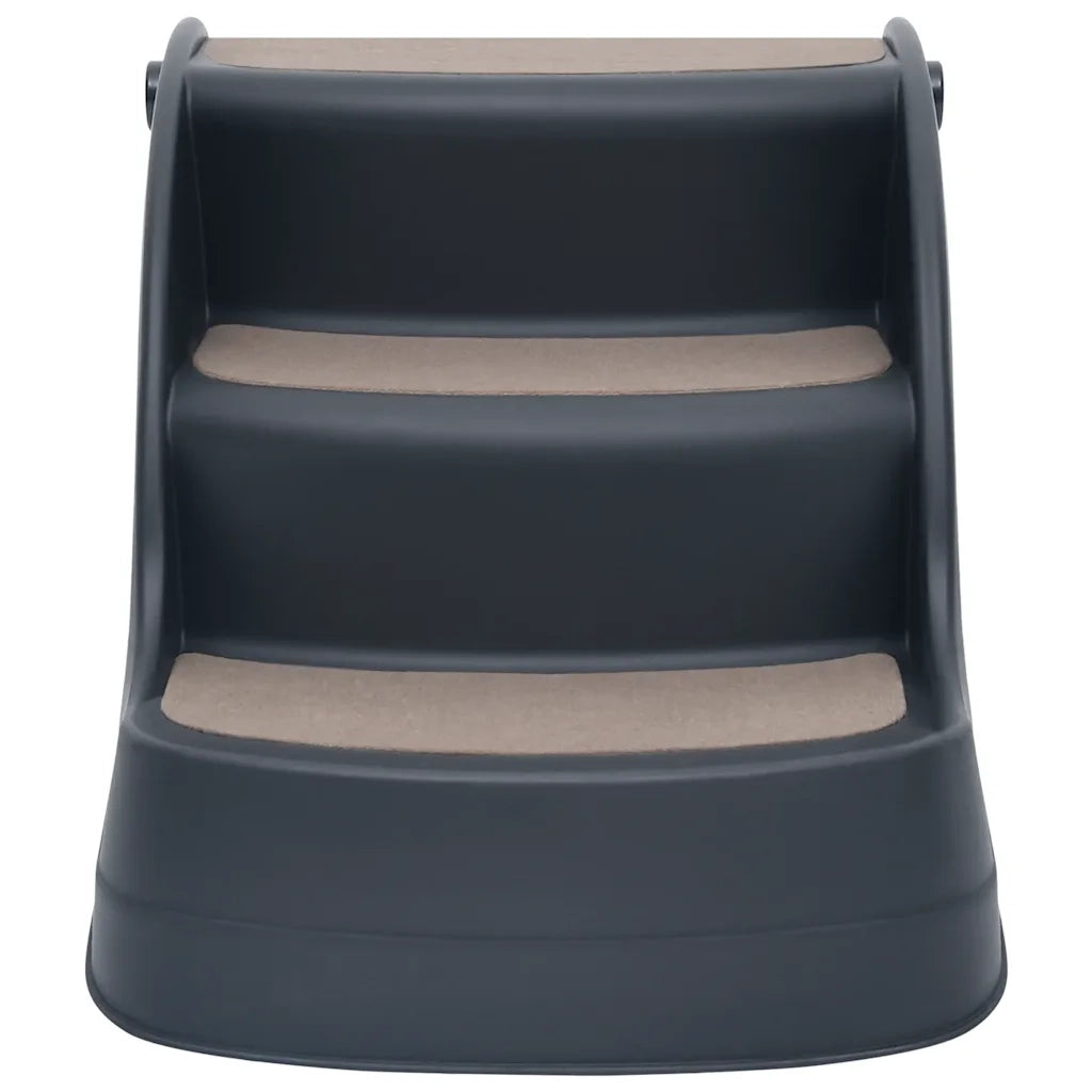 Scala per Cani Pieghevole con 3 Gradini Grigio Scuro CFW3954835