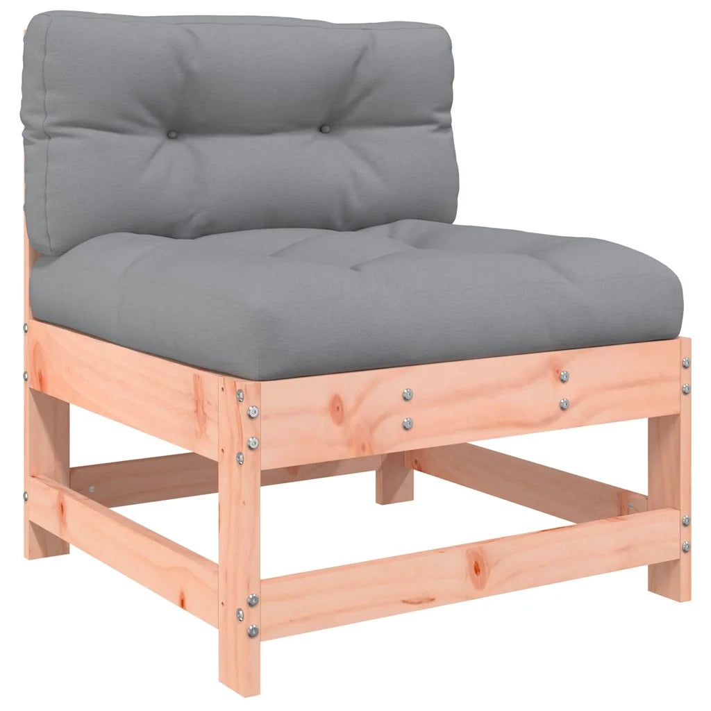 Divano componibile-Divani Centrali con Cuscini 2 pz in Legno Massello di Douglas 396119