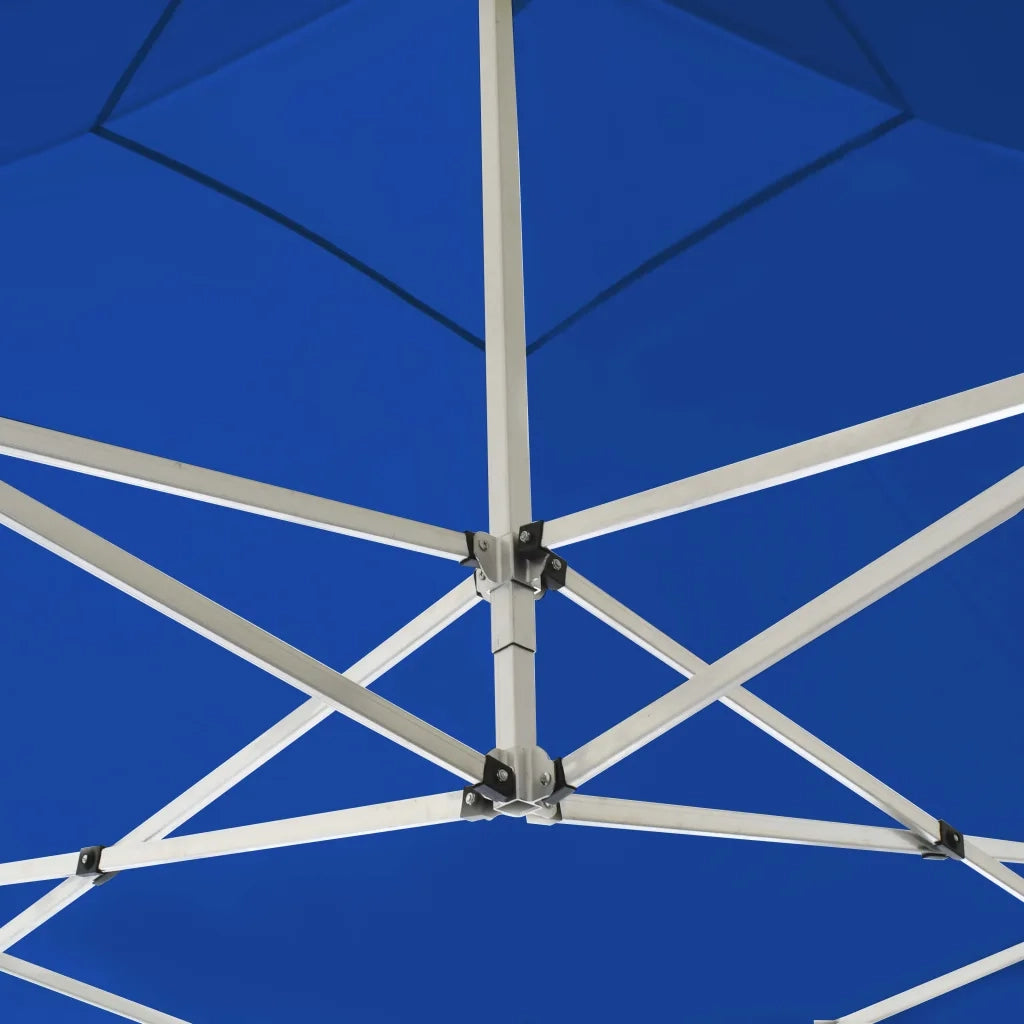 Gazebo Professionale Pieghevole Alluminio con Pareti 2x2m Blu 48931