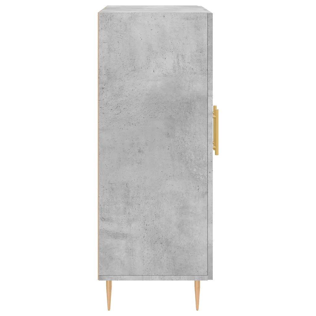Credenza | Madia | Buffet da pranzo | Armadio da pranzo Grigio Cemento 69,5x34x90 cm in Legno Multistrato