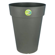 Vaso per fiori RIVIERA Soleilla - Rotondo -  40 x 53 cm - Grigio glitterato