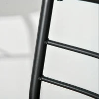 Set Tavolo Moderno con 2 Sedie per Sala da Pranzo, Set 3 Pezzi Mobili Salvaspazio da Cucina, Balcone, Ristorante o Bar, Marrone e Nero