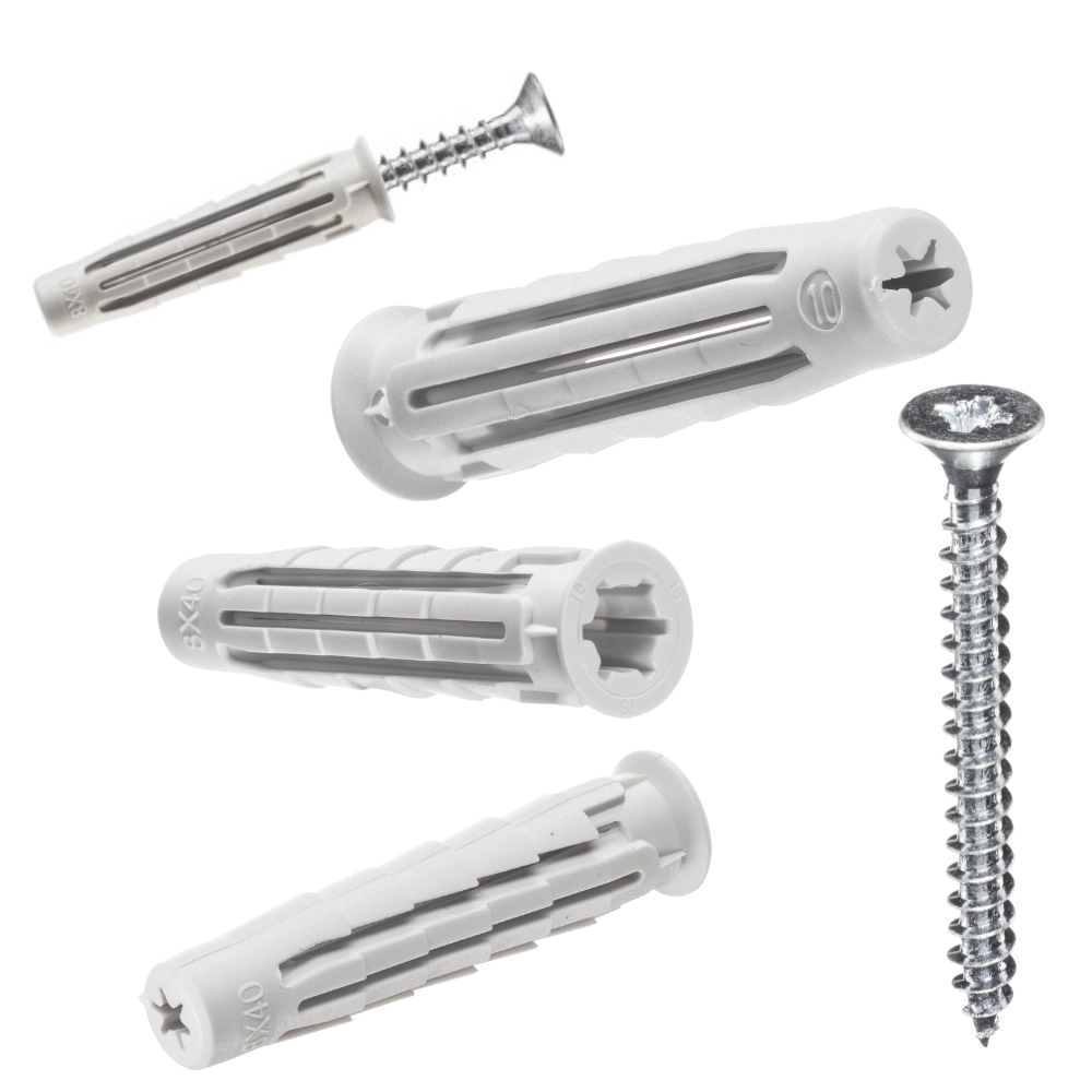 Vaschetta 500 tasselli stop t6/va 6x30 mm con forbici in omaggio elematic