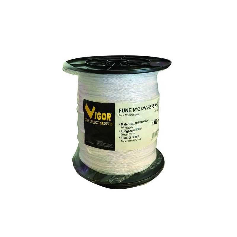 Fune per Riloga Nylon Vigor Bianca 500 M 3 Mm