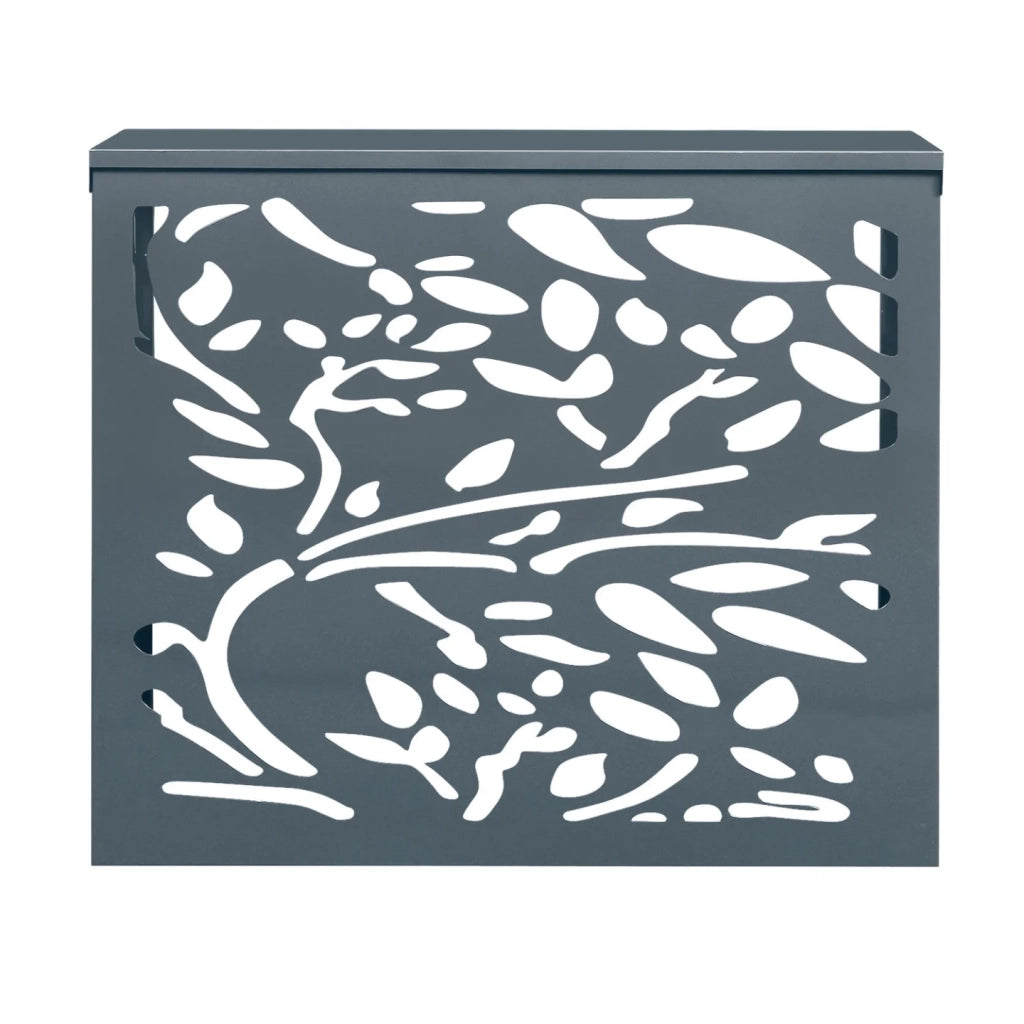 IDMarket - Copertura per climatizzatore in metallo grigio antracite LIS per protezione dell'unità esterna 95 x 48 x 80 cm