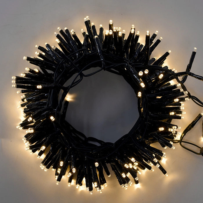 CATENA LUMINOSA MILLEPIEDI 750 LED A LUCE CALDA - IDEALE PER DECORAZIONI NATALIZIE E GIARDINI
