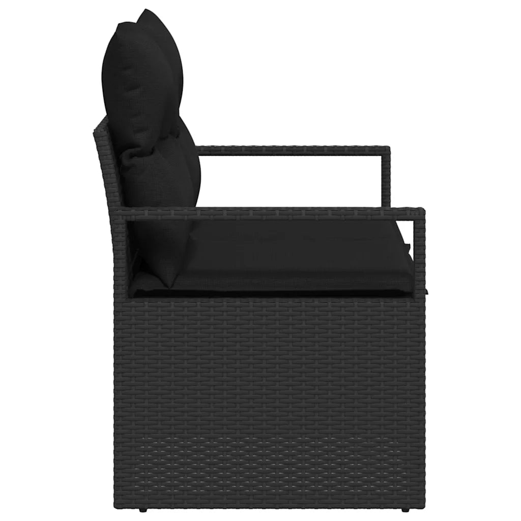 Divano da giardino con cuscino 120 x 62 x 69 cm. polyrattan 42006761
