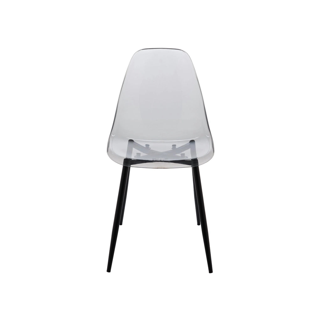 Sedia Amstrong, Poltrona in PET, Sedia da pranzo ergonomica, Seduta per riunioni, 53x46h81 cm, FumÒ©