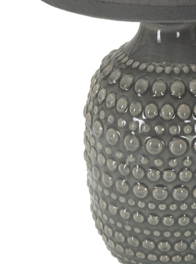 LAMPADA DA COMODINO POINTS GRIGIA CM Ø 15X30,5