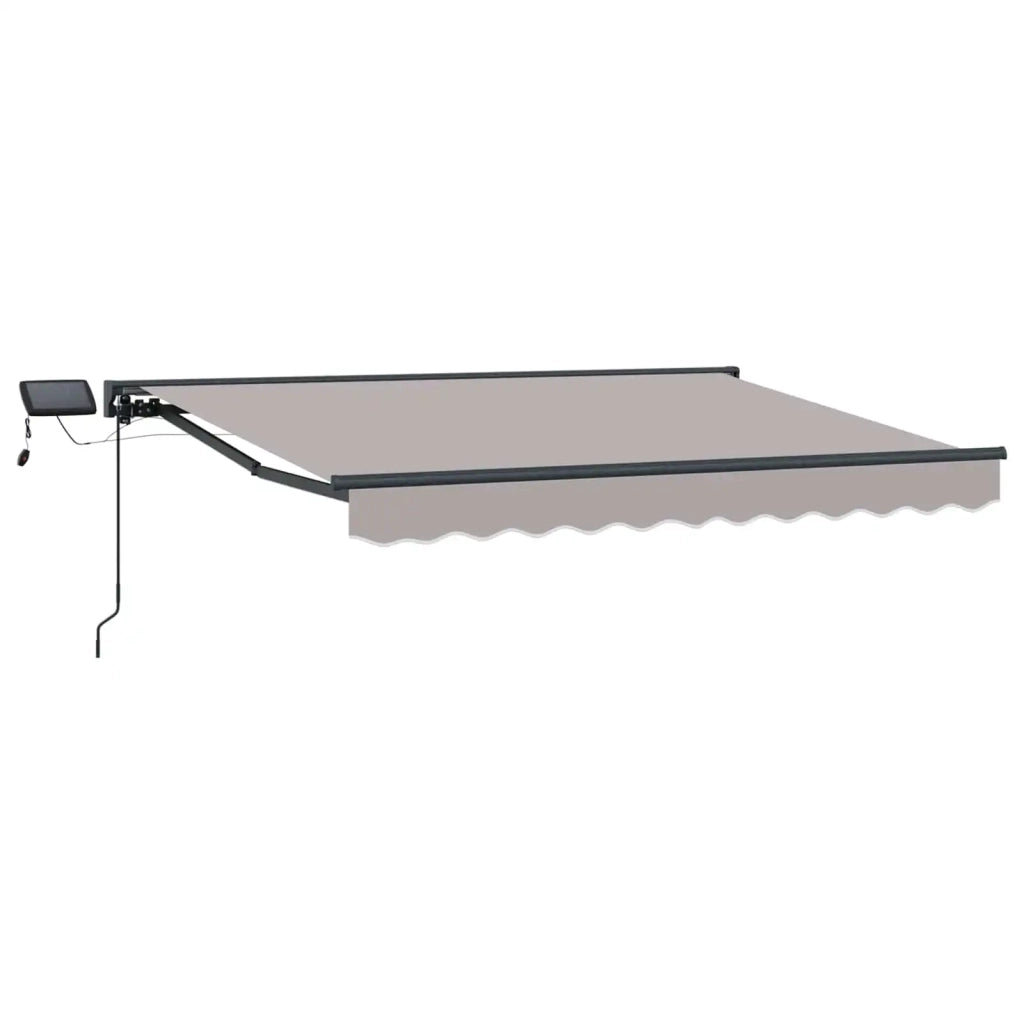 Cornice per Tenda Manuale con LED-Telaio per tendalino manuale 3,5 x 2 m 481500