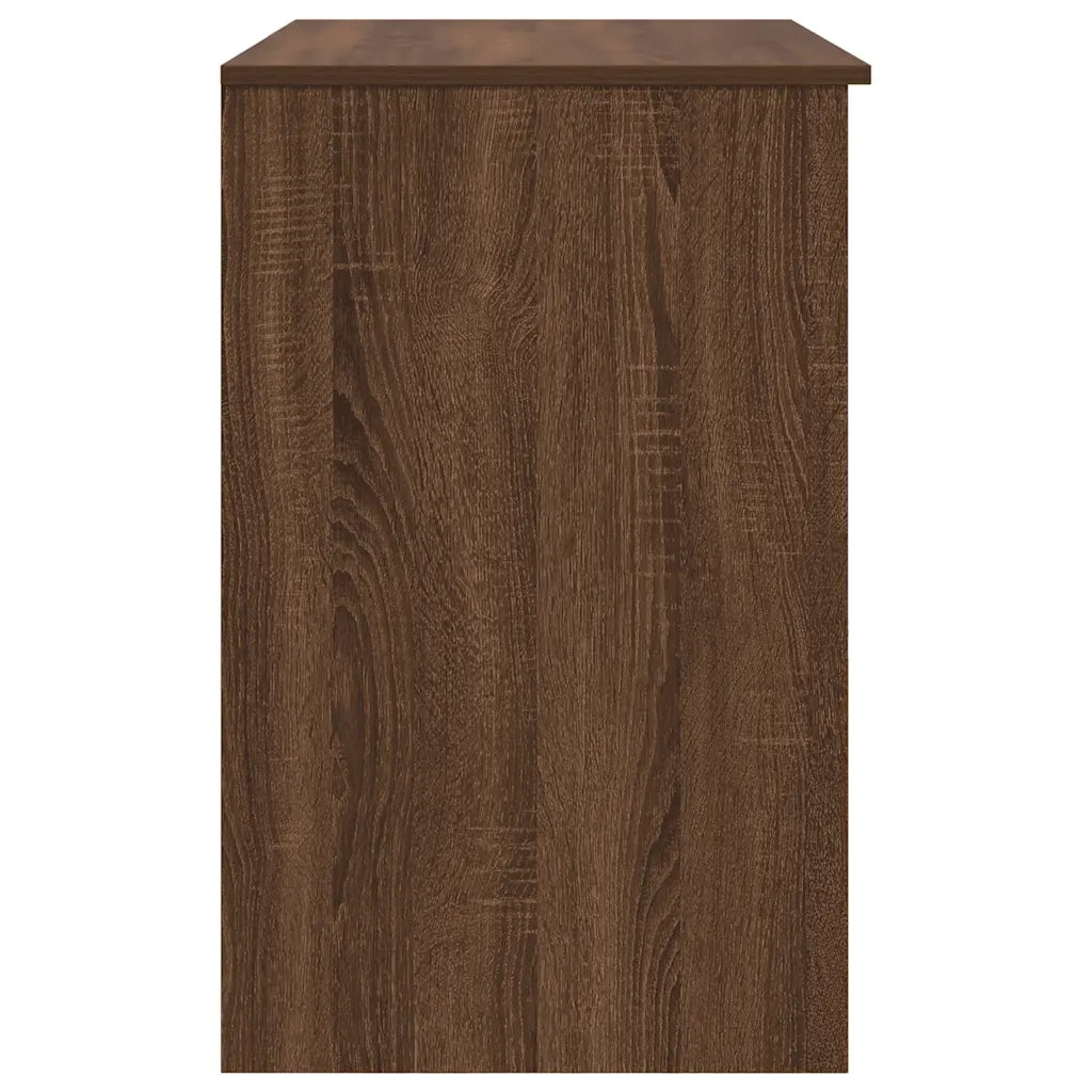 Scrivania Rovere Marrone 86x49x76 cm in Legno Multistrato 861829