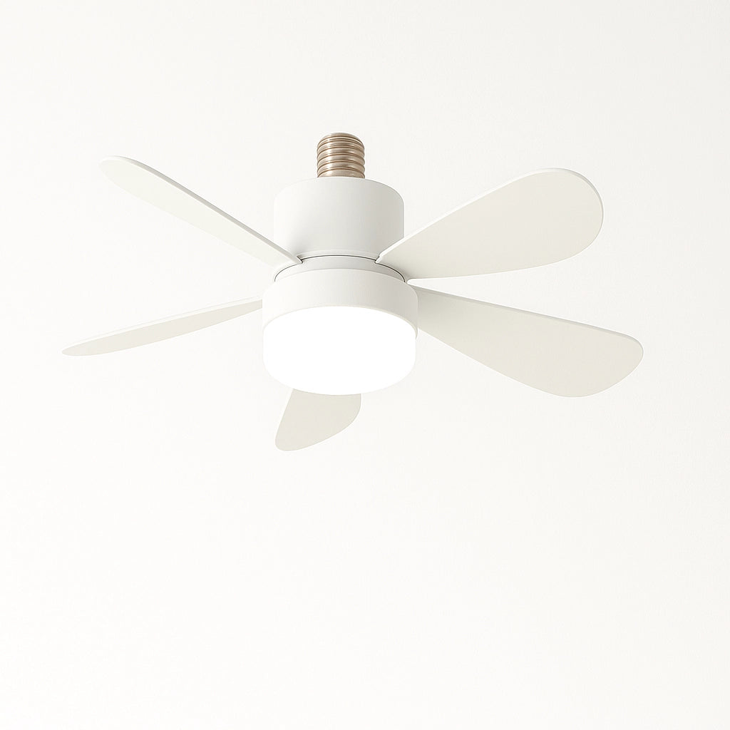 Lampadina LED E27 con Ventilatore e Telecomando 19W + 9W, Dimmerabile, 3 Temperature Colore 3000K 4000K 6500K, 1000 Lumen, Attacco E27