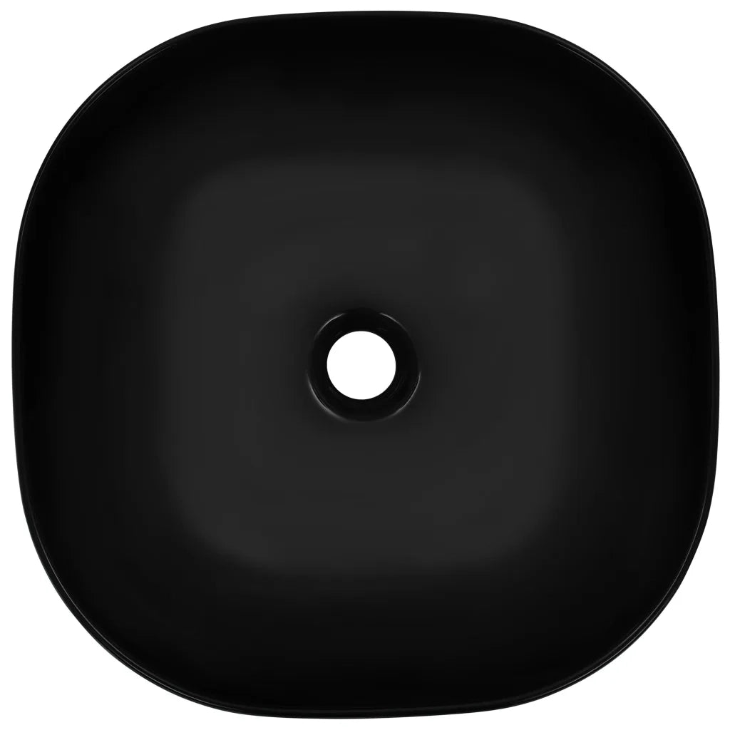 Lavandino 42,5x42,5x14,5 cm in Ceramica Nero 143918