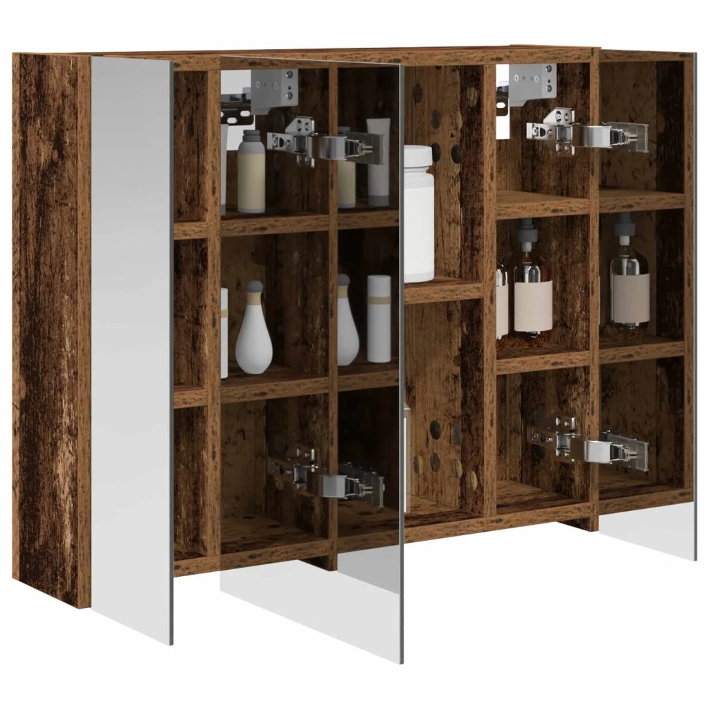 Mobiletto per specchio da bagno Legno vecchio 60 x 14,5 x 50 cm