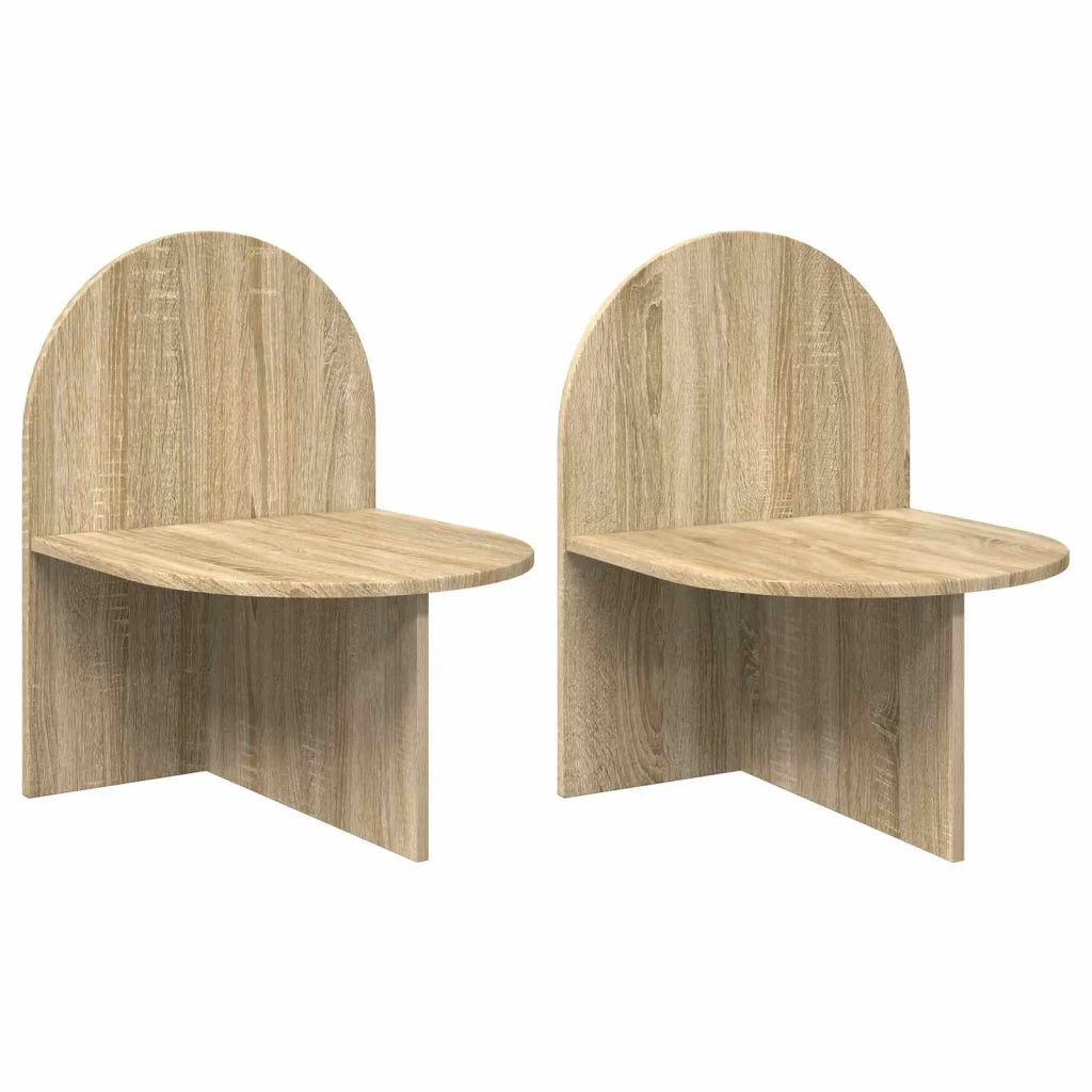 Comodino 2 pcs Rovere Sonoma 48 x 49 x 65 cm