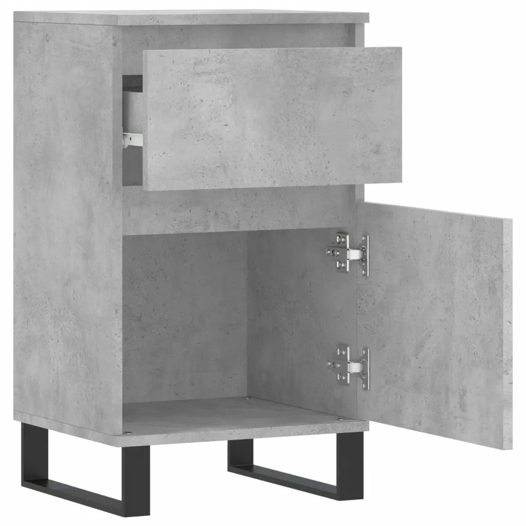 Credenza Grigio Cemento 40x35x70 cm in Legno Multistrato 831172