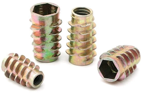 Viti a ingranaggio M8x20mm - Viti a ingranaggio per mobili - Viti a ingranaggio da assemblaggio - Viti a ingranaggio per mobili - 10 pezzi - Per la fissazione di mobili - Viti a ingranaggio per mobili