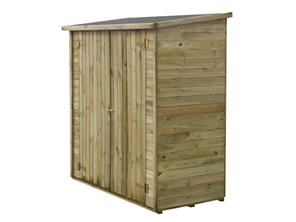 Capanno da giardino LIPKI - 1.79 x 0.90 x 1.76/1.86 m - 1.62 m² - 12 mm - Fondo e parete posteriore inclusi