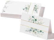 Carte da visita eleganti - design classico - 50 pezzi - colore crema - 10,5 x 7,4 cm