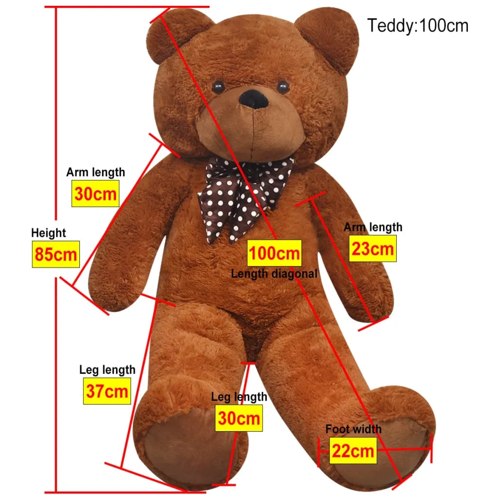Orsacchiotto di Peluche XXL Marrone 85 cm CFW9164643