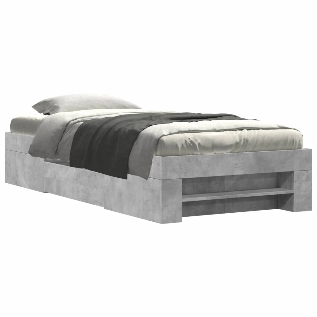 Telaio del letto con storage Grigio Cemento 80 x 200 cm 3429690