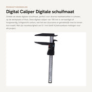 Misuratore digitale di spostamento 150 mm - Alta qualità carbonio - Aiuto di tracciatura - Leggerezza - Precisione 0.1 mm - Adatto per le scuole