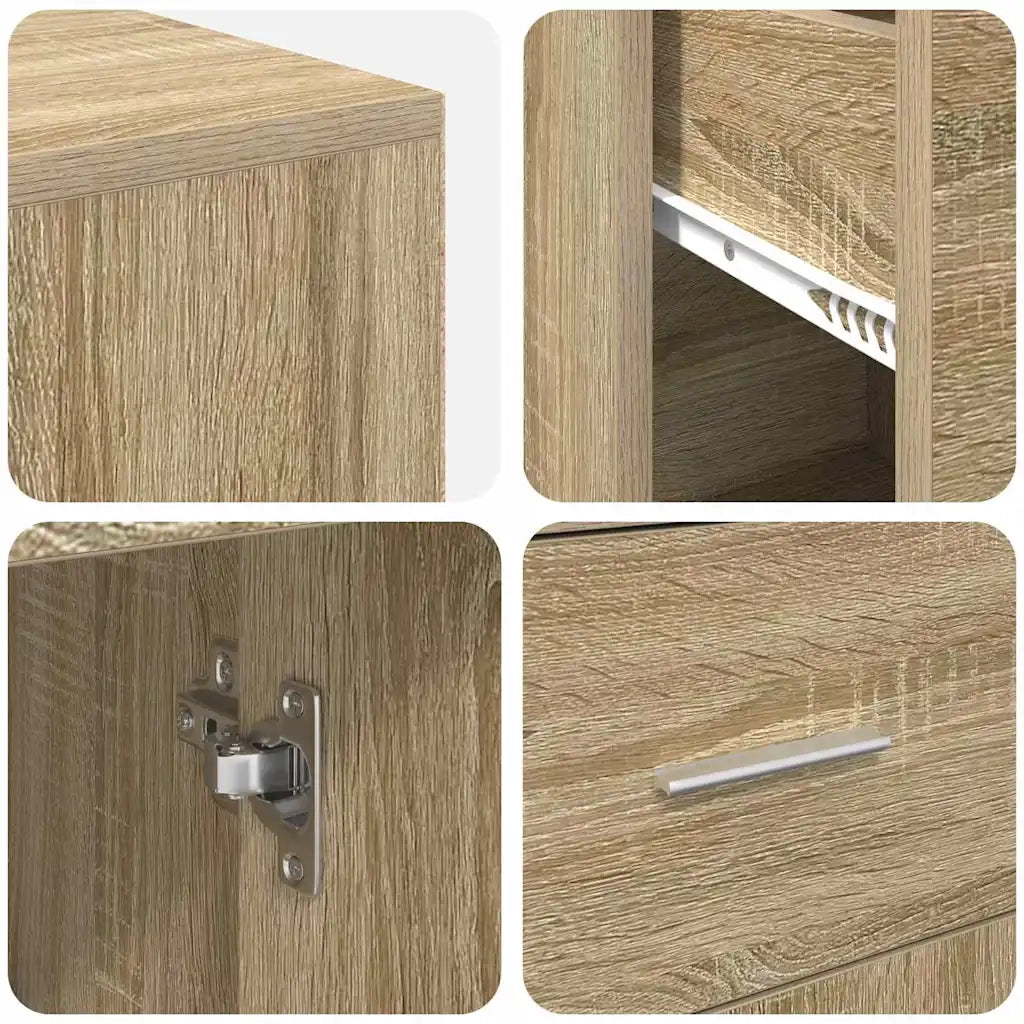 Scrivania | Tavolo da Ufficio ad angolo con cassetto Rovere Sonoma 102 x 88 x 75 cm