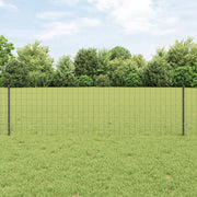 Recinzione Euro con 11 Post Grey 0,6x25 m Acciaio