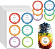 Etichette per contenitori 120 pezzi - Etichette rimovibili per erbe - Etichette adesive - Etichette decorative - Resistenti all'umidità e all'olio - Per l'organizzazione dei contenitori