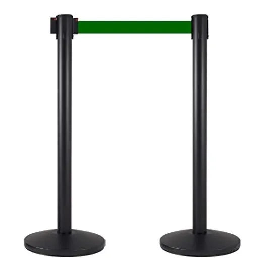 Coppia Colonnine Segnapercorso nere nastro 3 M - NERO
