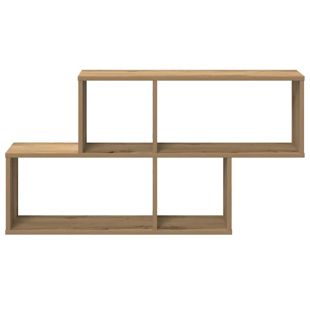Scaffale a Parete Rovere Artigianale 100x18x53 cm Truciolato 856593
