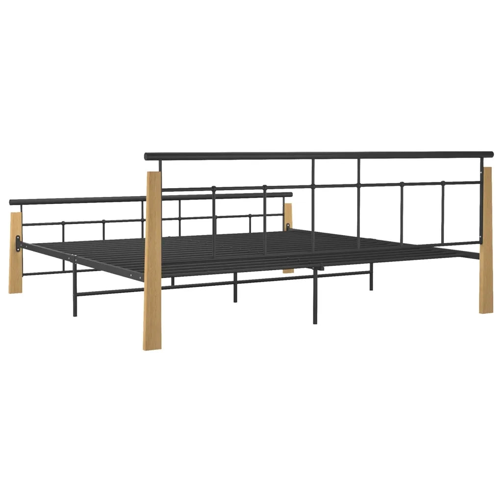 Giroletto in Metallo e Legno Massello di Rovere 200x200 cm 324903