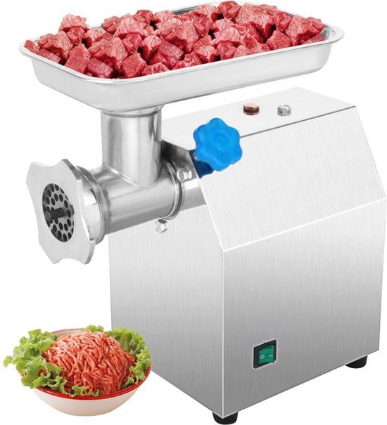 Macchina per Affettare Carne in Acciaio Inossidabile #12 850W Elettrica da Cucina per Salsiccia