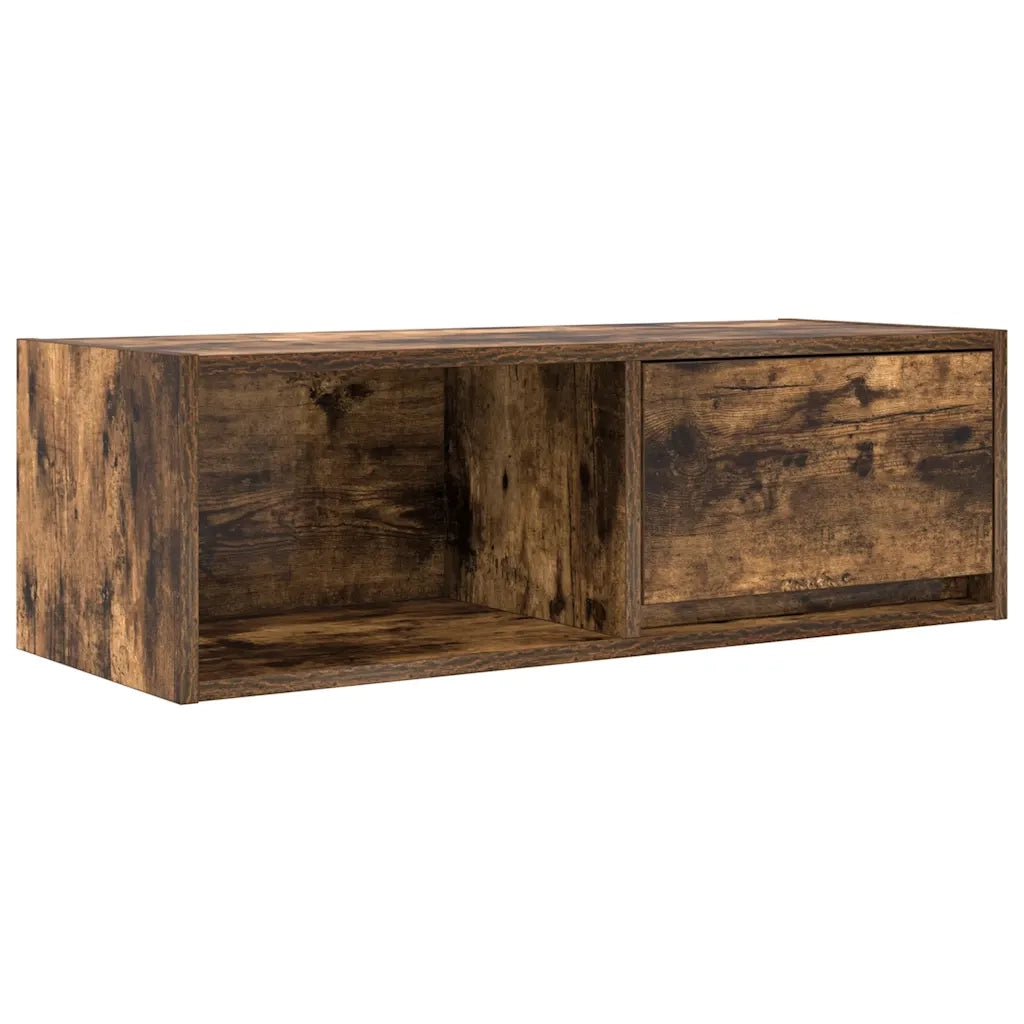 Mobile Porta TV Rovere Fumo 80x31x25,5 cm in Legno Multistrato