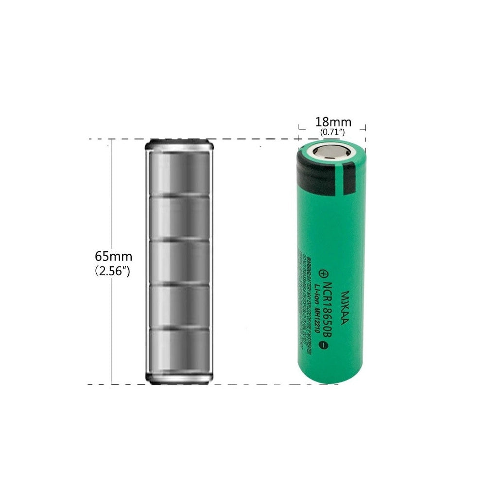 Trade Shop - 2 Batterie Pile Batteria Ricaricabile Ioni Di Litio 8800mah 3.7v Torce Led -