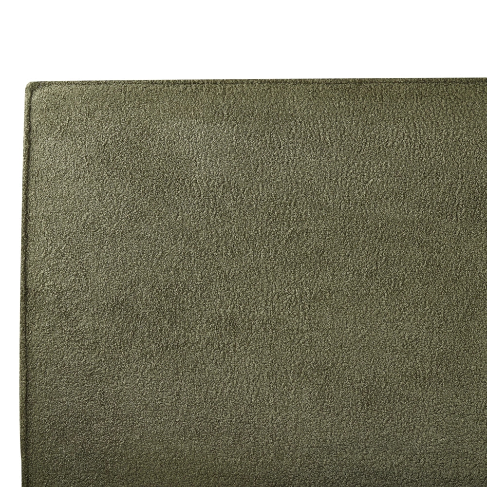 Letto king size 160 x 200 cm Verde Scuro Rivestimento in bouclé Ottomana di contenitore Telaio a doghe Camera da letto moderna contemporanea