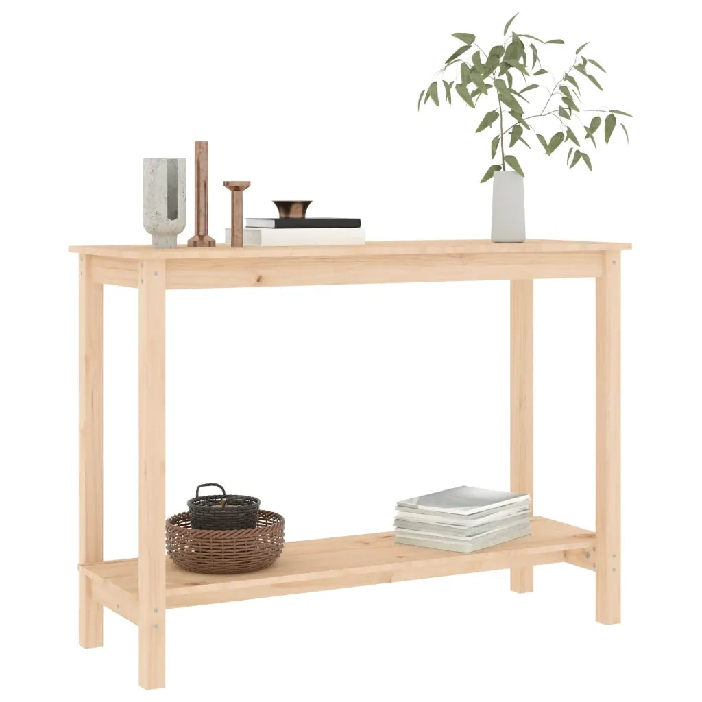 Tavolo Consolle 110x40x80 cm in Legno Massello di Pino 822282