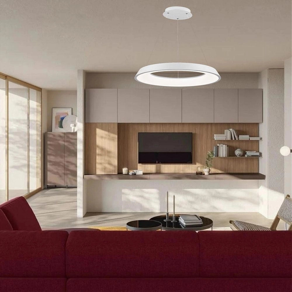 Trade Shop - Lampadario Led 43w Tre Colorazioni Luce Lampada Da Soffitto Ultra Moderno A71-3c -