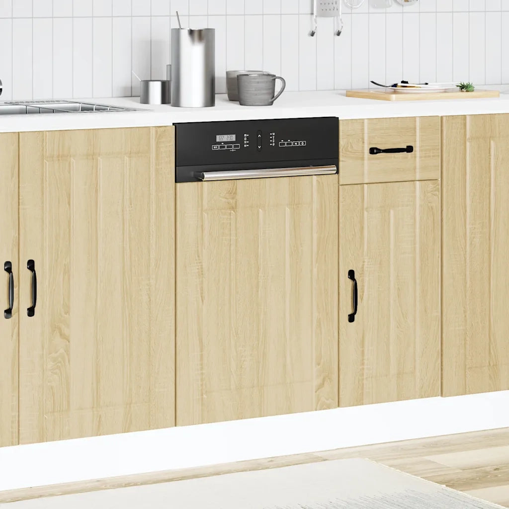 Pannello Lavastoviglie Lucca Rovere Sonoma in Legno Multistrato 853890