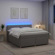Letto box spring con materasso Grigio Chiaro 140 x 190 cm 3452422