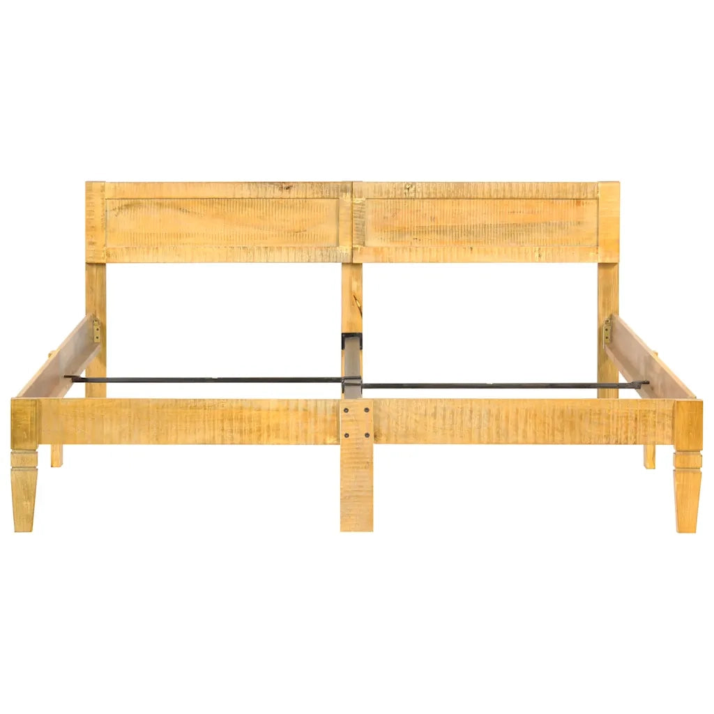 Letto matrimoniale | Letto per adulti | Giroletto in Legno Massello di Mango 180 cm