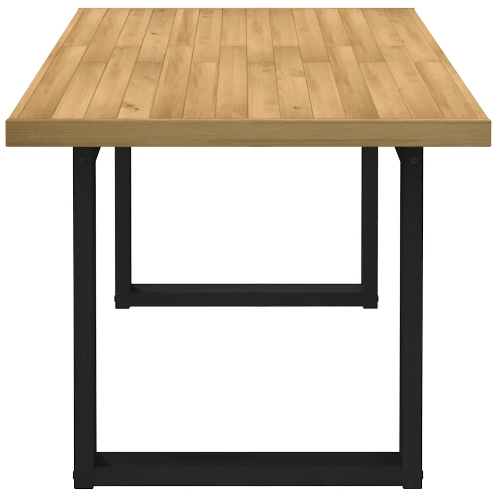 Tavolo Pranzo NOAIN Gambe a Forma U 160x90x75 cm Legno Massello 4100044