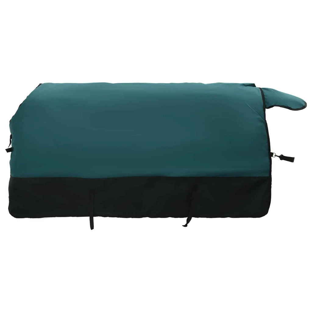 Coperta per Cavalli Verde Scuro e Nero 85 cm Poliestere CFW2330575