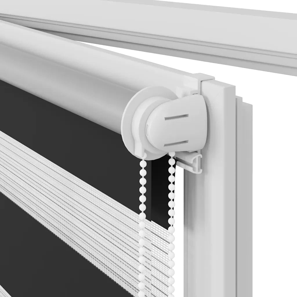 Tenda a rullo zebra 120,9x230 cm Tessuto Larghezza 116,7 cm nero 240220