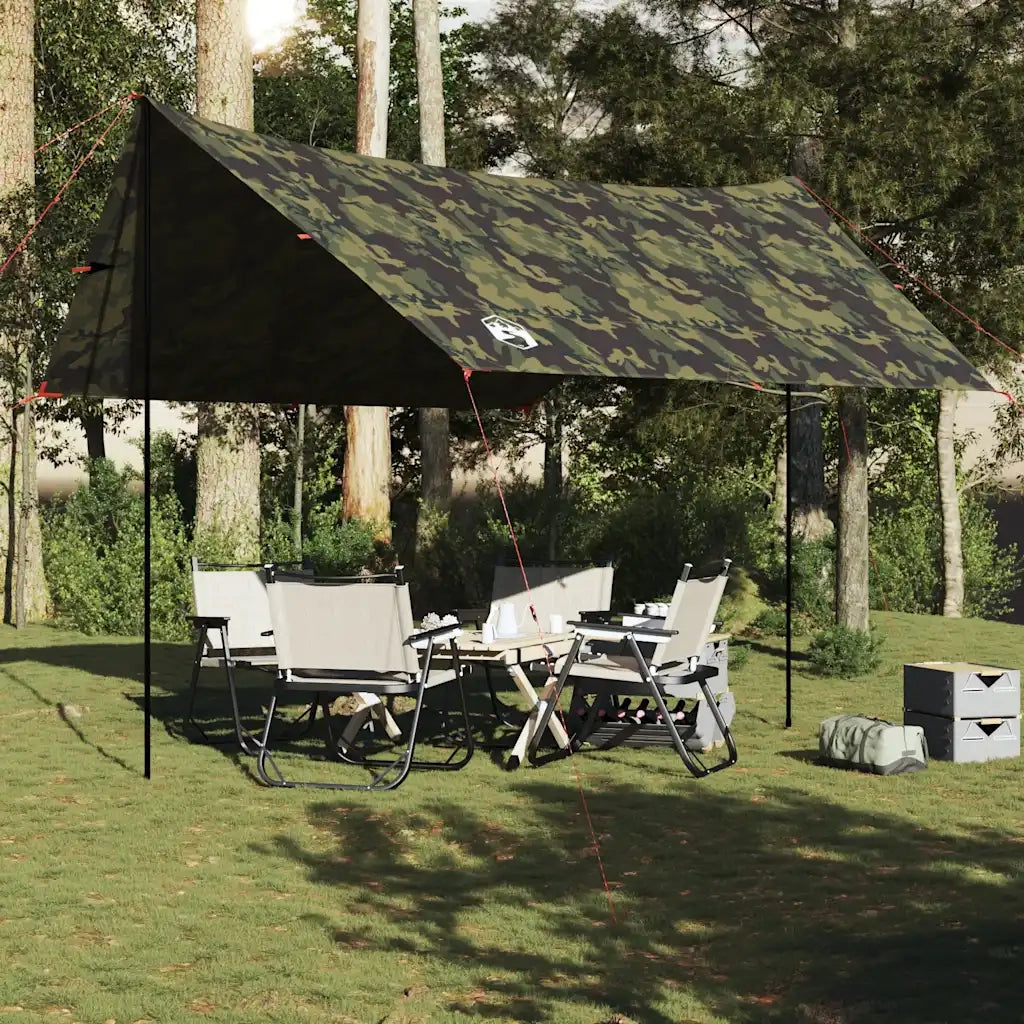 Telone da Campeggio Mimetica 462x306x211 cm Impermeabile 4009611