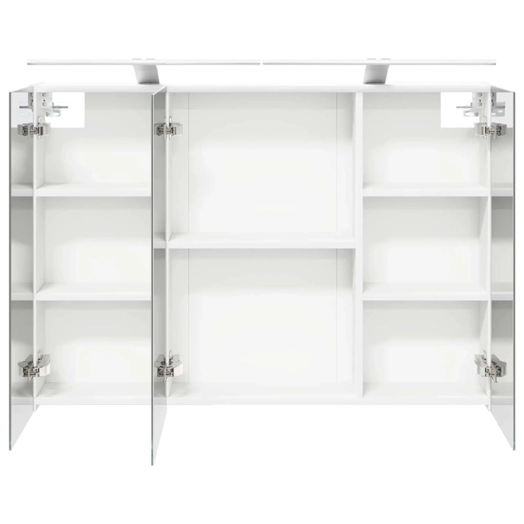 Mobiletto per specchio da bagno Bianco 100 x 14,5 x 70 cm